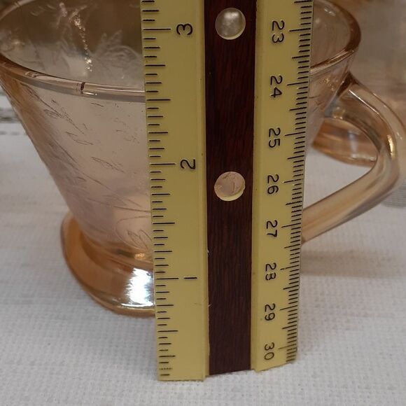 Jeanette Florigold carnival Depression glass, 3-pc bundle - Picture 9 of 9